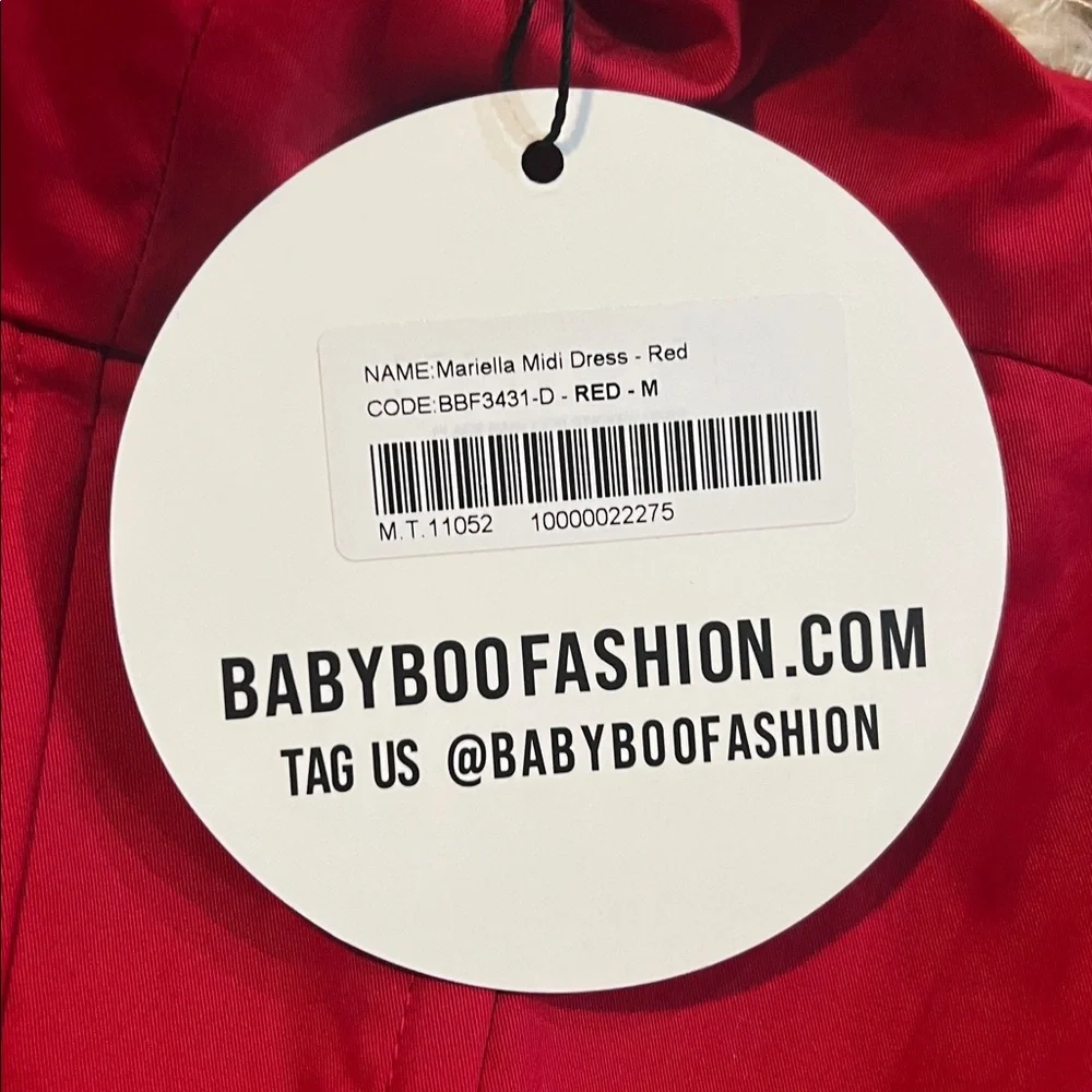 Babyboo Mariella Midi Dress - Red - Picture 5 of 6